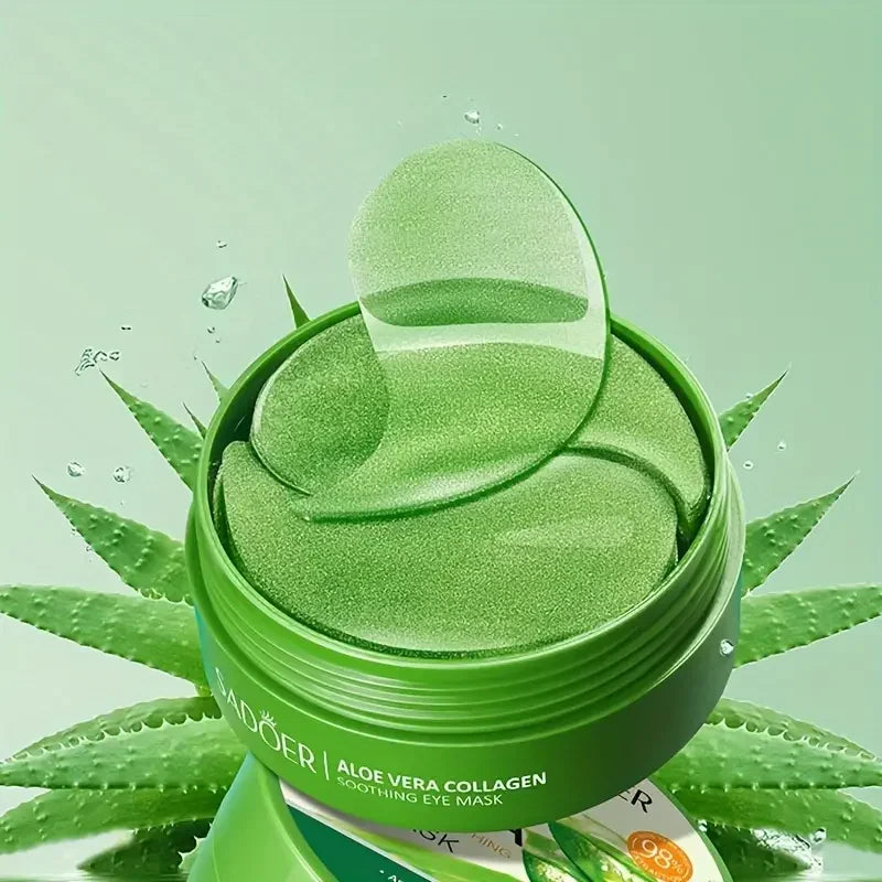 Velori Aloe Eye Mask — 60pc Collagen Eye Patches for Dark Circles