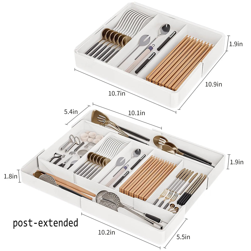 Velori Utensil Tray — Expandable Kitchen Drawer Organizer