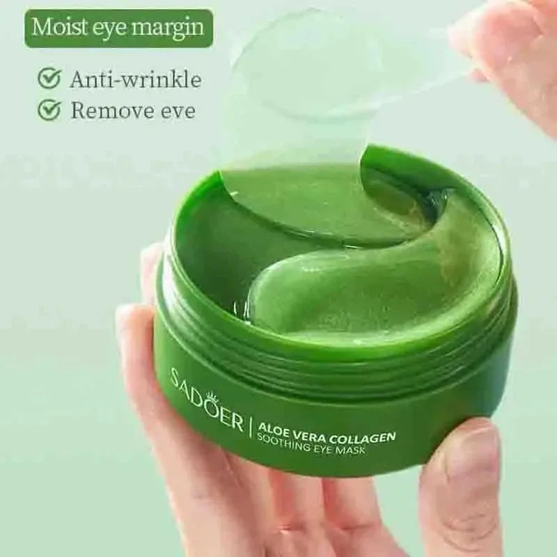 Velori Aloe Eye Mask — 60pc Collagen Eye Patches for Dark Circles