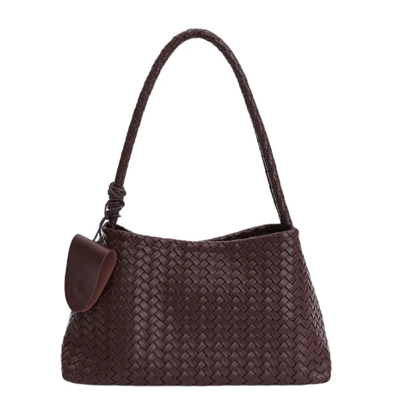 Large Capaci Woven Bag Women Autumn Winter New Retro Commuter Underarm Single Oulder Bag Simple Sle Handbag for Work Сумка 2026