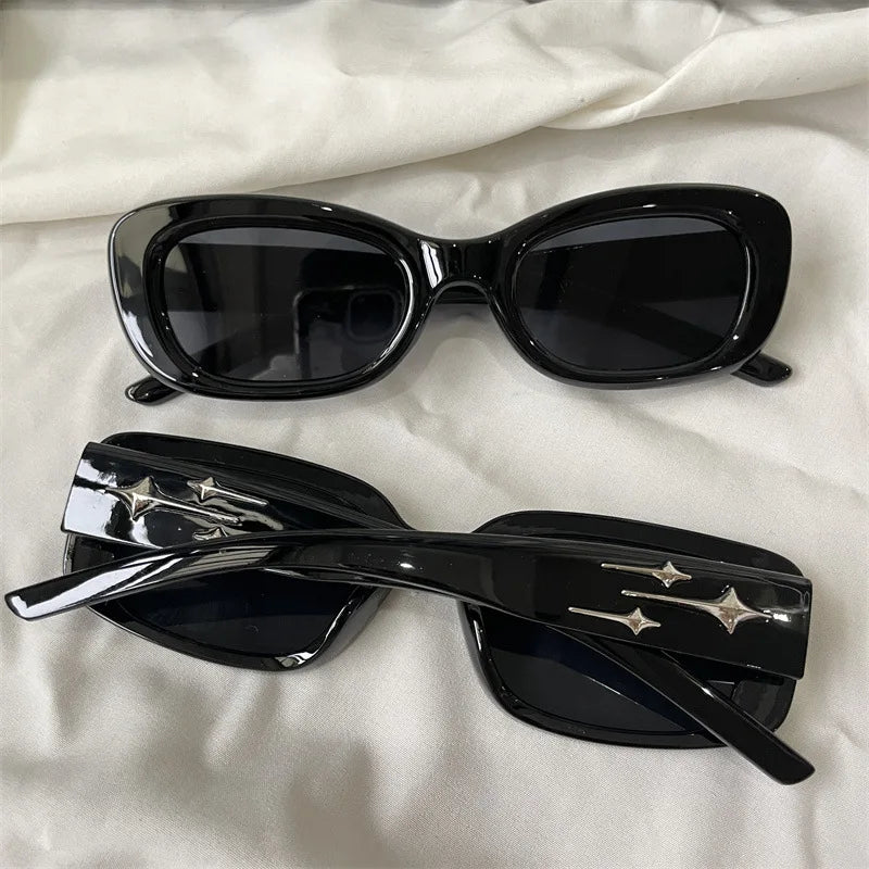 The Most Comprehensive Black Sunglasses Collection Y2K/Sunshade/Large Frame Sunglasses Cat's Eye Sunscreen Glasses