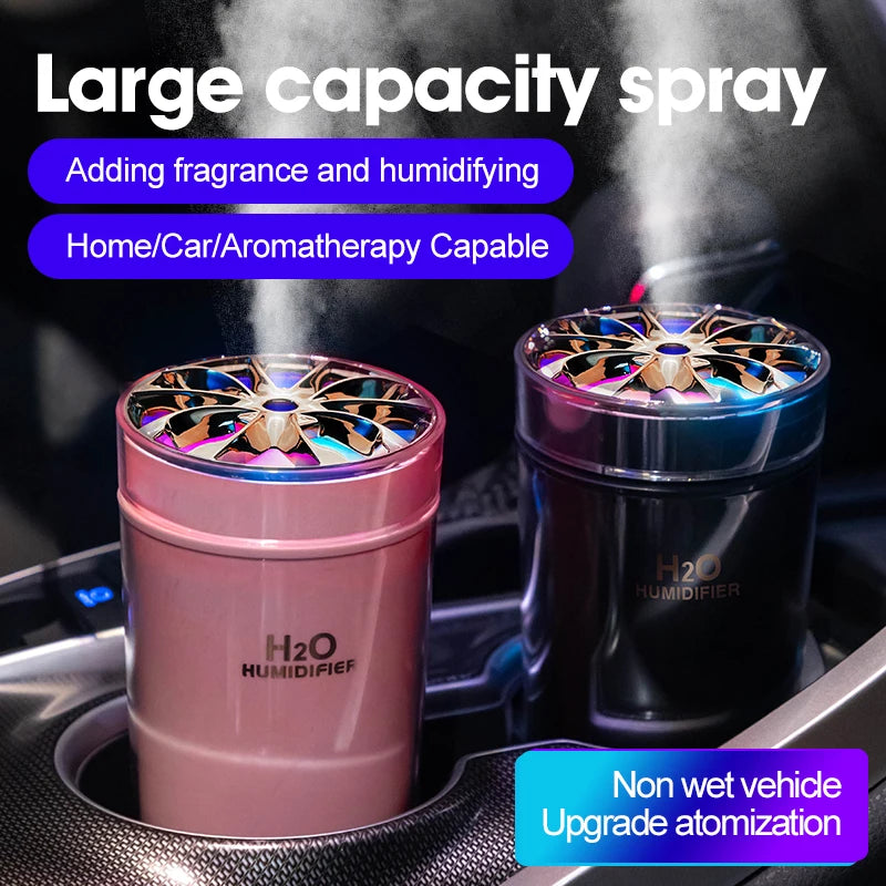1pc Portable 300ml Ultrasonic Air Humidifier With Colorful LED Night Light Home Aroma Diffuser For Car Office Room Bedroom