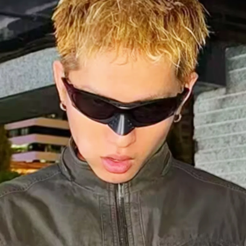 Y2K Millennium Style Unisex Outdoor Cycling Mountain Walking Sunglasses round Face Women's Fashionable Retro Elegant Sporty