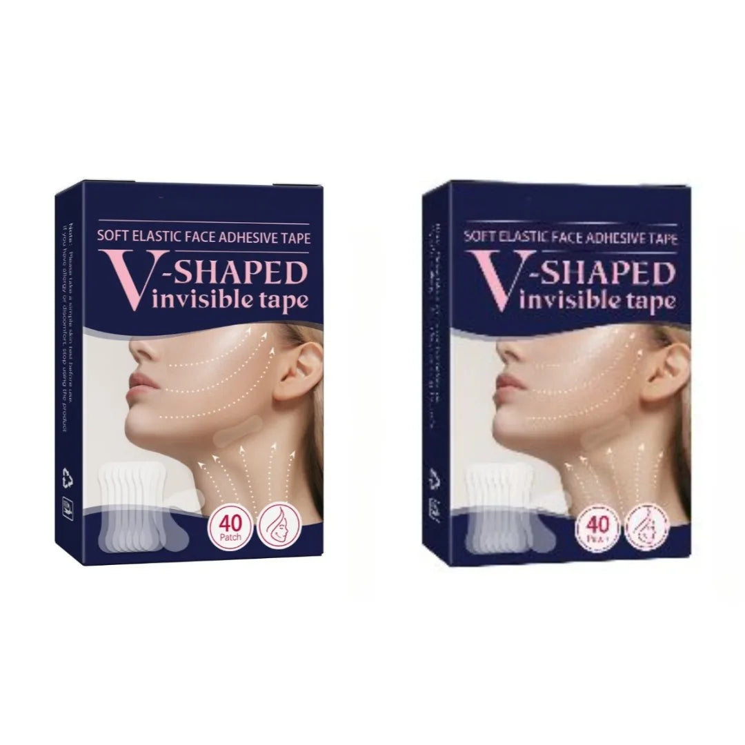 80/40PCS Facial Lifting Strips Brow Lift Tape Invisible Facelift Tape V-Shaped Chin Patch Facial Shaping Lifting&Tightening Tool