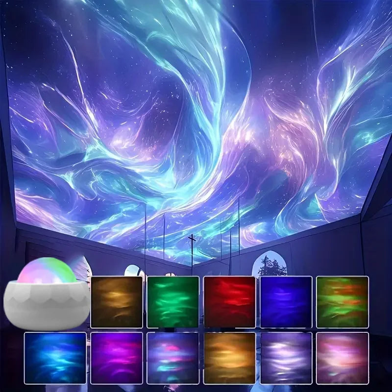 Galaxy Starry Sky Projector Light LED Night Light Remote Control 7 Modes USB Plug-in for Kids Room Party Decor Gift Auto Rotate
