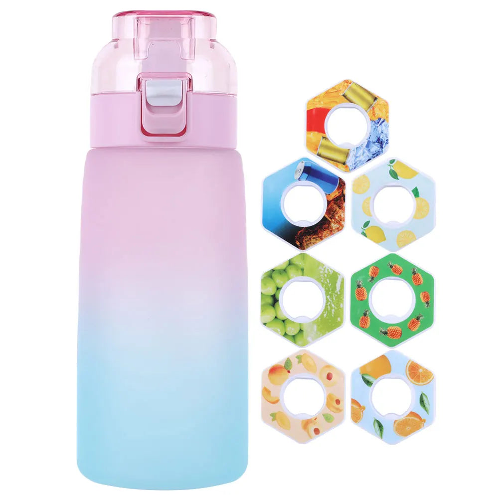 1000ML/600ML Air Water Bottle BPA Free with 7 Flavour Pods Scent Water Cup Sports Water Bottle for Gyms Outdoor Sport Schools