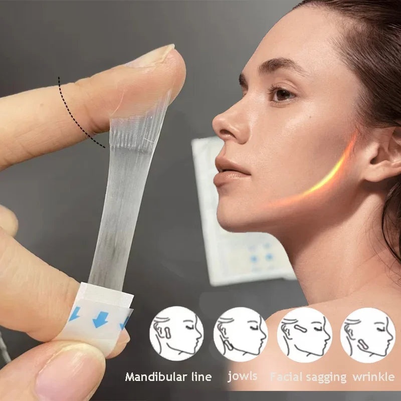 4/80Pcs V Lift Face Sticker Invisible Makeup Adhesive Lift Face Tape Slim Patch Breathable Sticker Lifting Tighten Chin