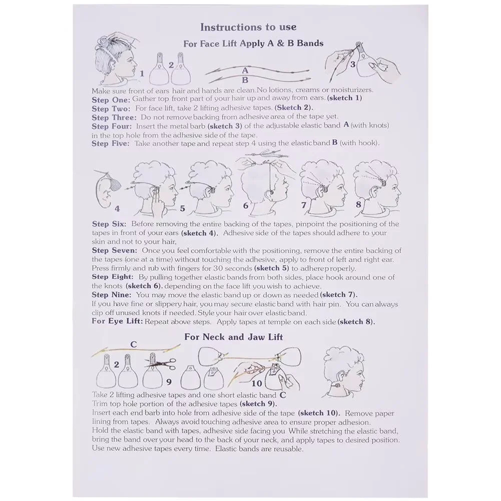 40Pcs/Set Invisible Thin Face Stickers Double Chin Wrinkle Sagging Skin Lift Up V Shape Tapes Makeup Facelifting Patch Adhesives
