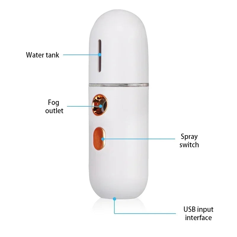 Velori Nano Mister — Rechargeable Mini Facial Hydration Spray